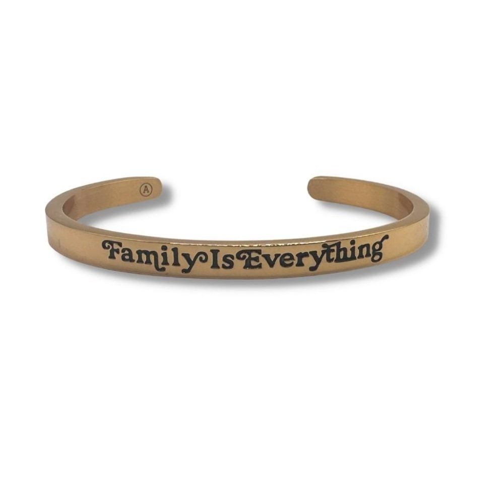 Alisa Michelle - Gold Cuff - Family is Everything - NWT